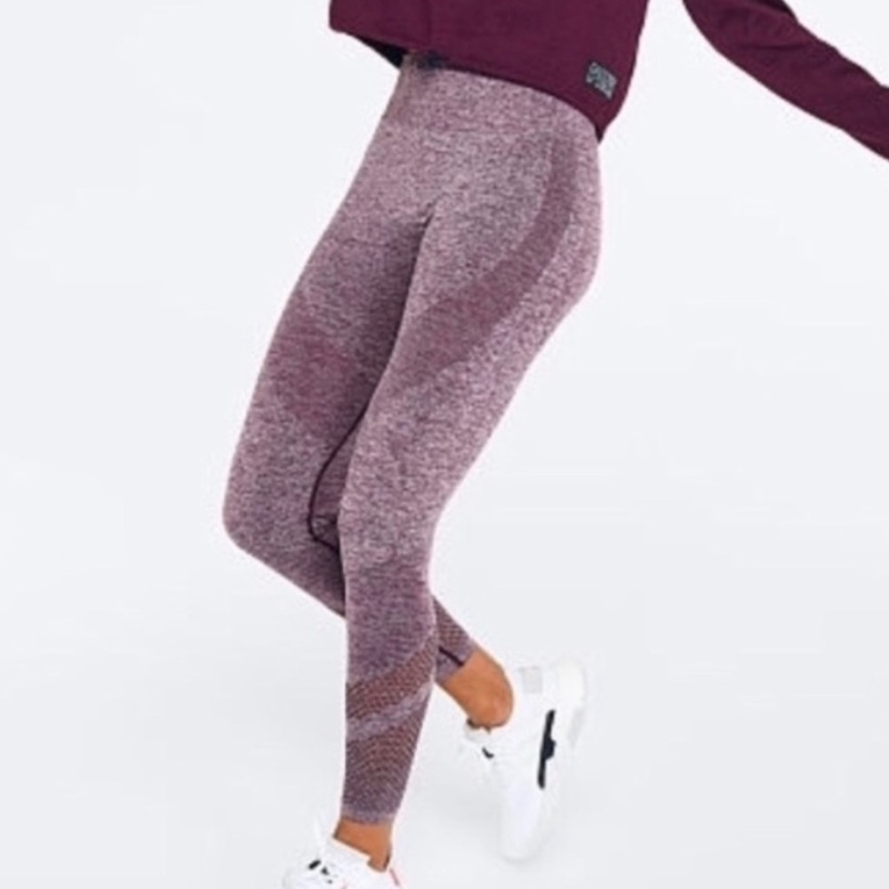 Victoria's Secret PINK Seamless Leggings High Rise Purple Women’s XS Extra Small